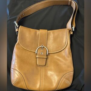 Tan Leather Shoulder Bag